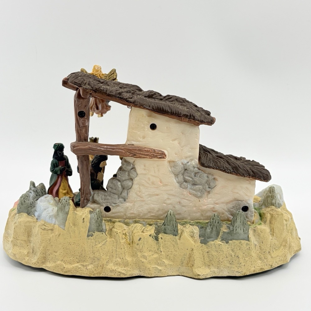 Gemmy Vintage Narrated Musical Light Up Jesus Nativity Scene 1999 Tested Works - Picture 6 of 11